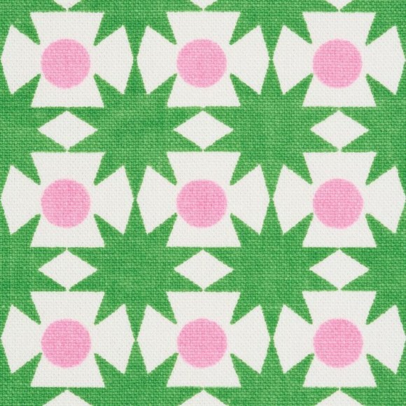Schumacher Cosmo Fabric Color: Watermelon